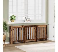 vidaXL Cache-radiateur vieux bois 205x21,5x83,5 cm bois d'ingénierie