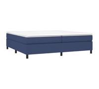 vidaXL Cadre à Ressort en Tissu Bleu 200 x 200 cm