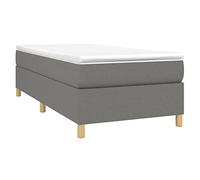 Vidaxl Cadre De Lit Gris Foncé 80x200 Cm Tissu Gris