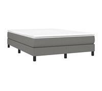 vidaXL Sommier à ressorts 3120517 – Tissu Gris foncé 140x200 cm