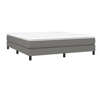 Vidaxl Cadre De Lit Gris Foncé 180 X 200 Cm Tissu Gris