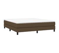 Vidaxl Cadre De Lit Marron Foncé 180x200 Cm Tissu Marron