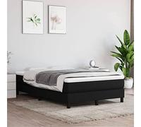 Vidaxl Cadre De Lit Noir 120x200 Cm Tissu Noir