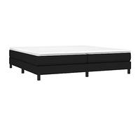 Cadre de lit sans matelas noir 200x200 cm tissu
