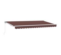 Vidaxl Auvent Rétractable Marron 400x200 Cm
