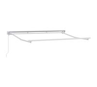 vidaXL Cadre d'Auvent Semi-Cassette Rétractable Manuellement Opéré en Métal