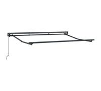 Vidaxl Cadre De Auvent Manuel Réglable Anthracite 3 X 2 M Acier