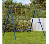 vidaXL Cadre de balançoire extérieur 4009876 – acier, 4 crochets de suspension