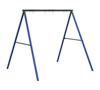 vidaXL Cadre de balançoire extérieur et 4 Crochets de Suspension Acier, Cadre de balançoire de Jardin, Support de balançoire à Cadre en A, Cadre de balançoire en métal Robuste