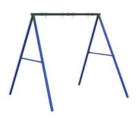 vidaXL Cadre de balançoire extérieur et 4 Crochets de Suspension Acier, Cadre de balançoire de Jardin, Support de balançoire à Cadre en A, Cadre de balançoire en métal Robuste