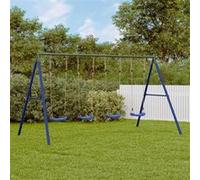 vidaXL Cadre de balançoire extérieur et 8 crochets de suspension acier, cadre de balançoire de jardin, support de balançoire à cadre en A, cadre de balançoire en métal robuste G