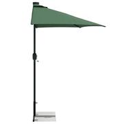 vidaXL Cadre de Base de Parasol Demi Noir Acier for 32-38 mm Pole, Socle de Parasol Moderne, Support Umbrella Réglable, Accessoire Compact pour Ombre, Résistant aux Intempéries