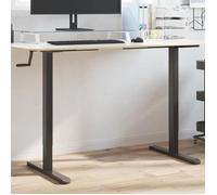vidaXL Cadre de bureau debout – Support de bureau en acier noir (94–135)x60x(70–114) cm