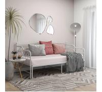 vidaXL Cadre de canapé-lit extensible Blanc Métal 90x200 cm