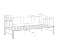 vidaXL Cadre de canapé-lit Extensible sans Matelas Blanc 90x200 cm