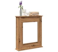 vidaXL Cadre de cheminée chêne artisanal 75×20×87,5 cm en bois d'ingénierie