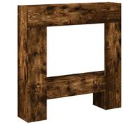 VidaXL Cadre de cheminée chêne fumé 81x18x82 cm Bois d'ingénierie