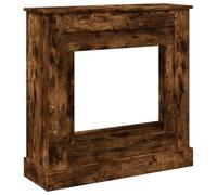VidaXL Cadre de cheminée chêne fumé 90x30x90 cm bois d'ingénierie