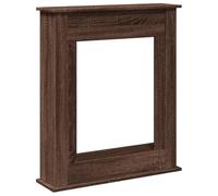 vidaXL Cadre de cheminée chêne marron 75×20×87,5 cm bois d'ingénierie
