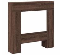 VidaXL Cadre de cheminée chêne Marron 81x18x82 cm Bois d'ingénierie, cheminée, Console de cheminée, Ensemble de Tour de cheminée, Tour de cheminée