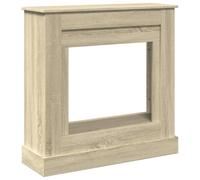vidaXL Cadre de cheminée chêne Sonoma 90x30x90 cm Bois d'ingénierie, cheminée, Console de cheminée, Ensemble de Tour de cheminée, Tour de cheminée