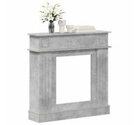 vidaXL Cadre de cheminée Gris béton 102 x 26 x 100 cm, Entourage de cheminée rectangulaire Moderne, déco élégante, Gain de Place pour Salon, Chambre, Couloir