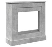 vidaXL Cadre de cheminée gris béton bois d'ingénierie 90x30x90 cm