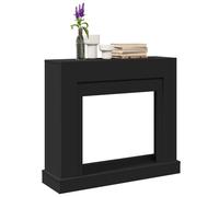 vidaXL Cadre de cheminée Noir 100x30x87,5 cm Bois d'ingénierie, cheminée, Console de cheminée, Ensemble de Tour de cheminée, Tour de cheminée
