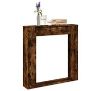 VidaXL Cadre de cheminée chêne fumé 100x20x100 cm bois d'ingénierie
