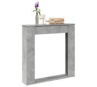 vidaXL Cadre de cheminée noir 100 x 20 x 100 cm bois d'ingénierie