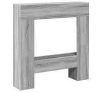 VidaXL Cadre de cheminée Sonoma Gris 81x18x82 cm Bois d'ingénierie, cheminée, Console de cheminée, Ensemble de Tour de cheminée, Tour de cheminée
