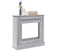 vidaXL Cadre de cheminée Sonoma Gris 90x30x90 cm Bois d'ingénierie, cheminée, Console de cheminée, Ensemble de Tour de cheminée, Tour de cheminée