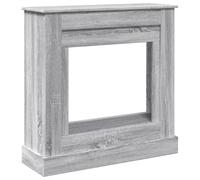 vidaXL Cadre de cheminée Sonoma Gris 90x30x90 cm Bois d'ingénierie, cheminée, Console de cheminée, Ensemble de Tour de cheminée, Tour de cheminée