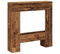 vidaXL Cadre de cheminée Vieux Bois 81x18x82 cm Bois d'ingénierie