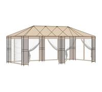 vidaXL Cadre de Gazebo sans Tissu de Gazebo 6 x 3 m Noir Acier