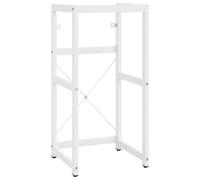 vidaXL Cadre de lavabo de salle de bain Blanc 40x38x83 cm Fer