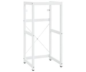 vidaXL Cadre de lavabo de Salle de Bain Blanc 40x38x83 cm Fer
