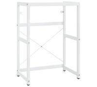 vidaXL Cadre de lavabo de salle de bain Blanc 59x38x83 cm Fer