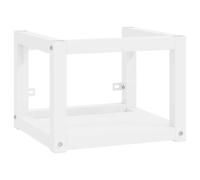 vidaXL Cadre de lavabo de salle de bain mural Blanc 40x38x31 cm Fer