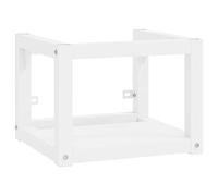 vidaXL Cadre de lavabo de Salle de Bain Mural Blanc 40x38x31 cm Fer