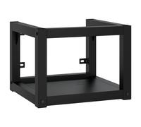 Vidaxl Cadre De Lavabo De Salle De Bain Mural Noir 40x38x31 Cm Fer Noir