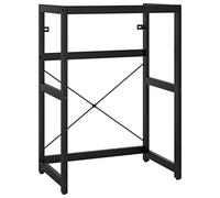 vidaXL Cadre de lavabo de Salle de Bain Noir 59x38x83 cm Fer