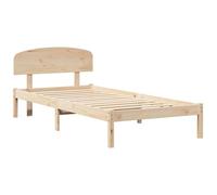 vidaXL Cadre de lit 100x200 cm en Bois Massif de pin, sans sommier, avec Rangement sous Le lit - Parfait pour Une Chambre Cozy, idéal pour Enfants