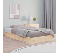 vidaXL Cadre de lit 120x190 cm Petit double Bois massif 820706