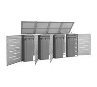 vidaXL Cadre de lit 140x190 cm Bois massif Marron