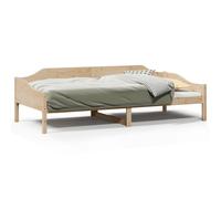 vidaXL Cadre de lit 90x190 cm Bois de pin massif, meuble de chambre à coucher, sommier, lit en bois, lit, lit simple, cadre 850917