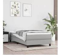 vidaXL Cadre de lit sans matelas Tissu gris clair 80x200 cm