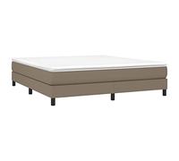 vidaXL Cadre de lit Taupe 180 x 200 cm Tissu gris