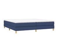 vidaXL Bedframe zonder matras stof blauw 200x200 cm3120644 Bleu G
