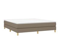 vidaXL Cadre de lit Taupe 160x200 cm Tissu